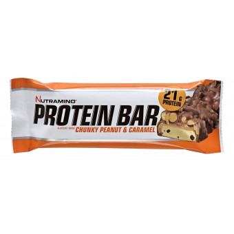 Nutramino Protein Bar – 60g - Chunky Peanut & Caramel Nutramino Protein Bar – 60g - Chunky Peanut & Caramel
